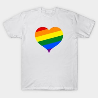 Gay Pride Hearth Woke Design T-Shirt